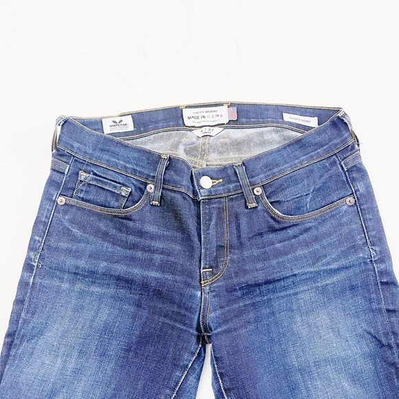 Lucky Brand Charlie Skinny Denim Jeans Dark Wash SZ27 Ankle - Picture 4 of 7
